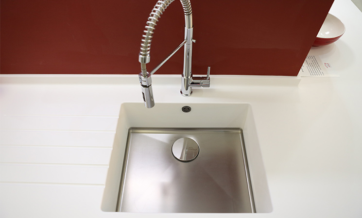 Small and compact square sink