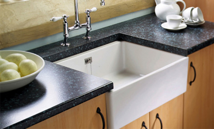 Iconic Belfast sink perfectly practical for a functioning farm kitchen