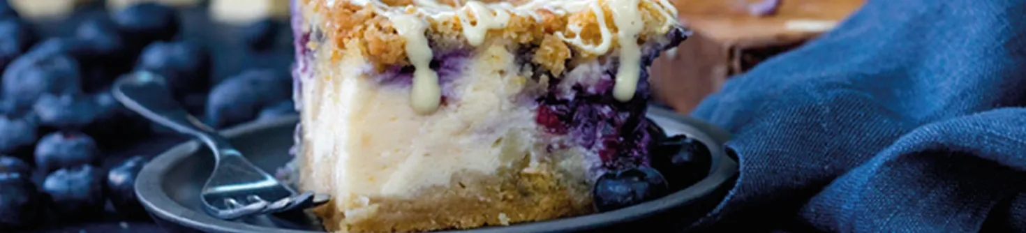 Recipe: Blueberry Cheesecake Crumble Bars  image