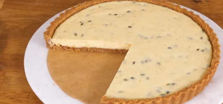 Passion Fruit and Key Lime Pie  image