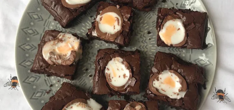 Creme Egg Brownies  image