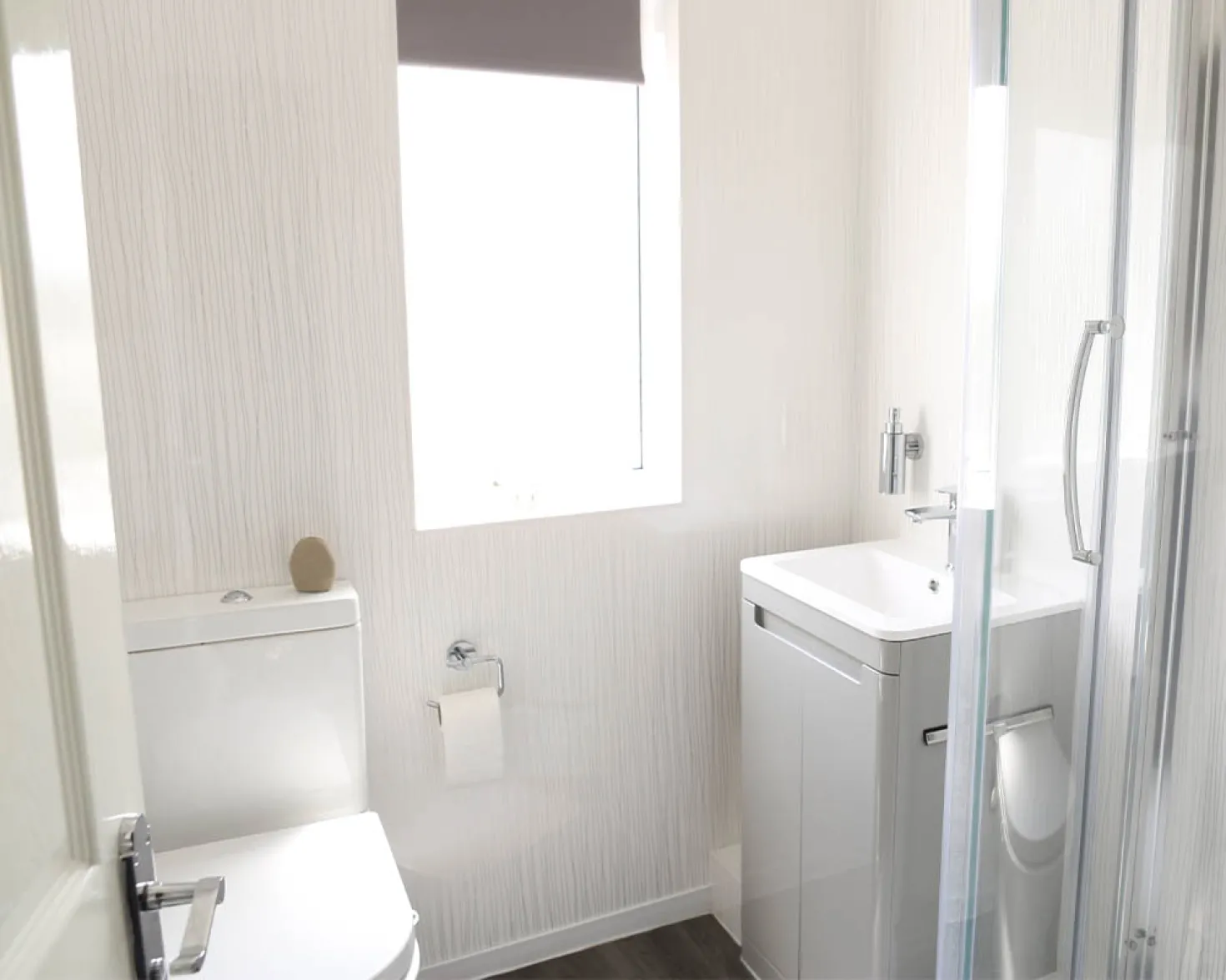 Small White Bathroom Transformation image