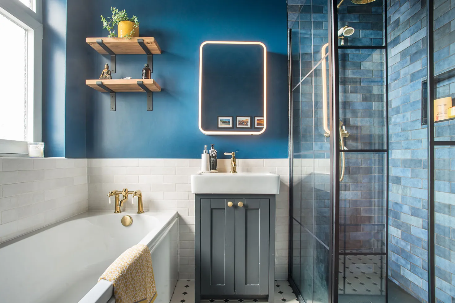 Blissful Blue Family Bathroom Oasis image