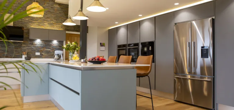 Modern Barn Conversion Handleless Kitchen image