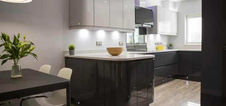 Sleek, Stylish and Contemporary Gloss Kitchen image