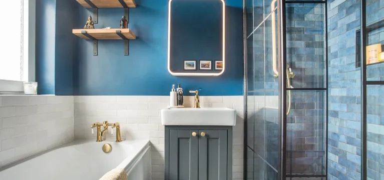 Blissful Blue Family Bathroom Oasis image