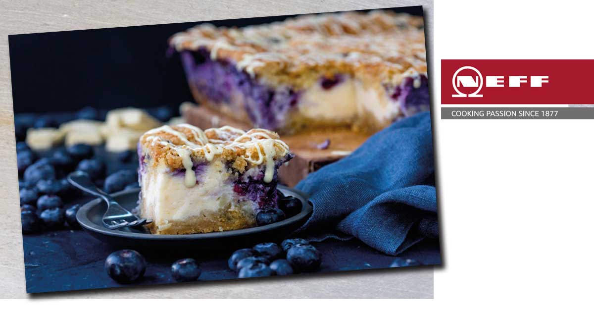 Neff Recipe Blueberry Cheesecake Bars 