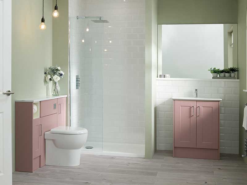 Chiltern Dusky Pink Bathroom from Calypso Bathrooms