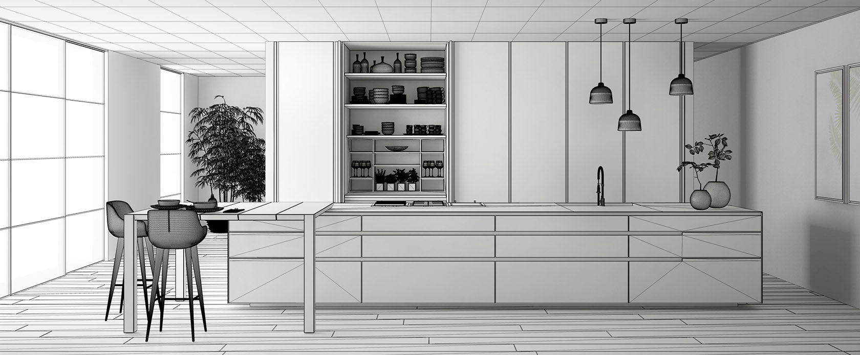 Kitchen design planning