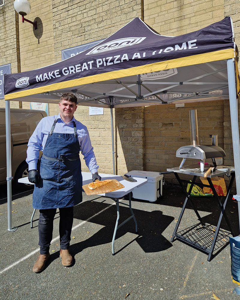Pizza Oven demonstration and samples provided by Ooni Pizza.