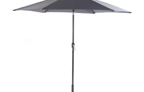 Lifestyle Garden 2.5m Crank & Tilt Aluminium Parasol to shield you from the sun this summer. thumbnail one