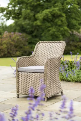 The Bespoke Grand Bistro Round Set is perfect for taking tea in the garden with a partner. thumbnail two