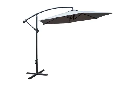 Lifestyle Garden 3m Cantilever Parasol Grey thumbnail one