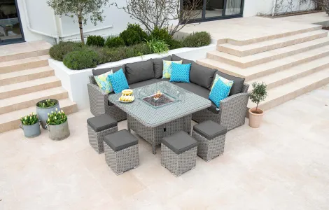 Bespoke Casual Dining Set 2.3m with Firepit thumbnail one